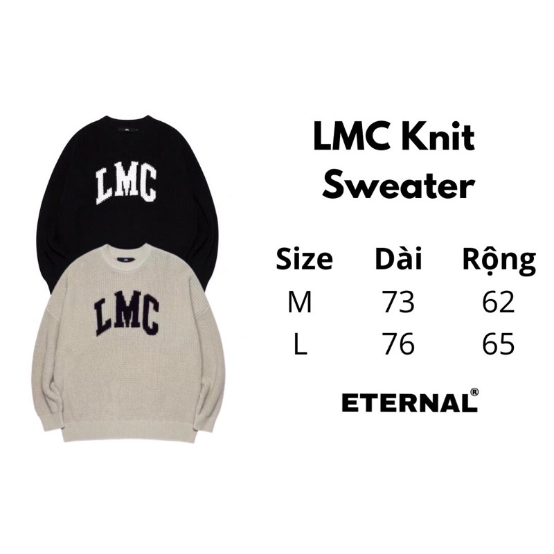 Áo sweater len brand Hàn LMC