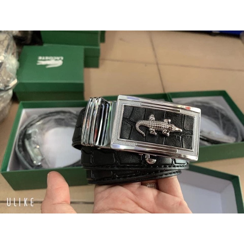 Thắt Lưng Nam Da Cá Sấu Hộp Xanh Siêu Đẹp