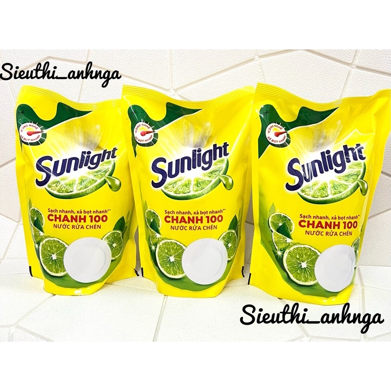 Nước Rửa Chén-Bát Sunlight Chanh Túi 1,4Kg