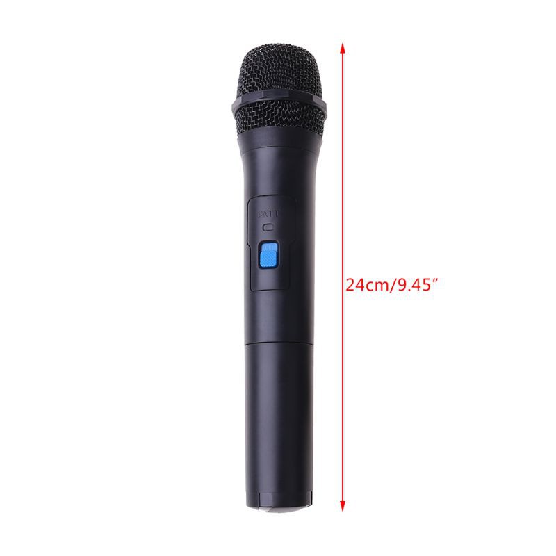 Micro Cầm Tay Uhf Không Dây 3.5mm 6.35mm Kèm Đầu Nhận Chuyên Dụng Cho Giáo Viên