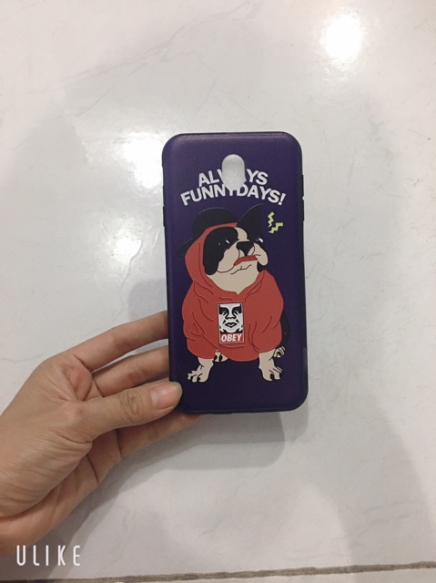 Ốp lưng J7 Pro,J7Pro in hình DOG mặc áo đỏ