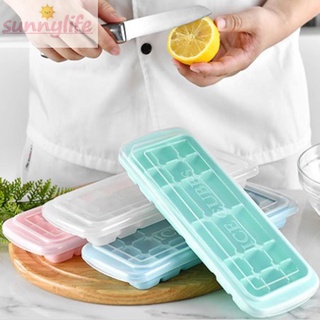Khay silicone làm đá viên có nắp đậy tiện dụng