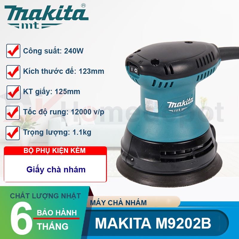 [Chính hãng] Máy Chà Nhám Quỹ Đạo Tròn Makita M9202B