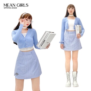 GILL BABY | Chân váy chữ A ngắn lưng cao hoạ tiết sọc caro thời trang công sở mặc đi học đi chơi (CHECKMATE SKIRT)