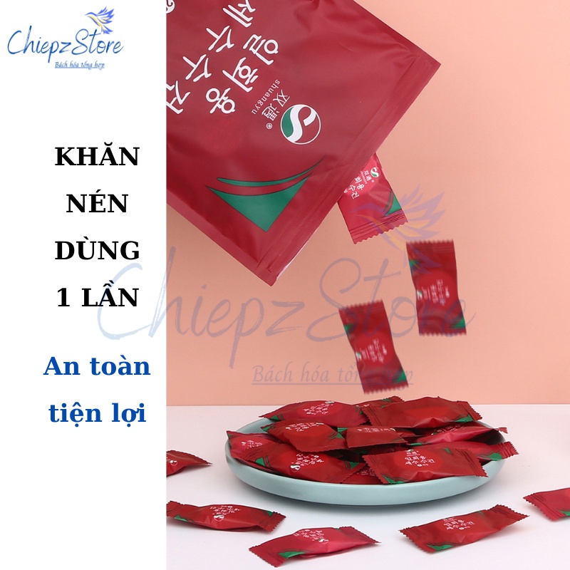 Khăn nén dùng 1 lần tiện dụng - an toàn - nhỏ gọn