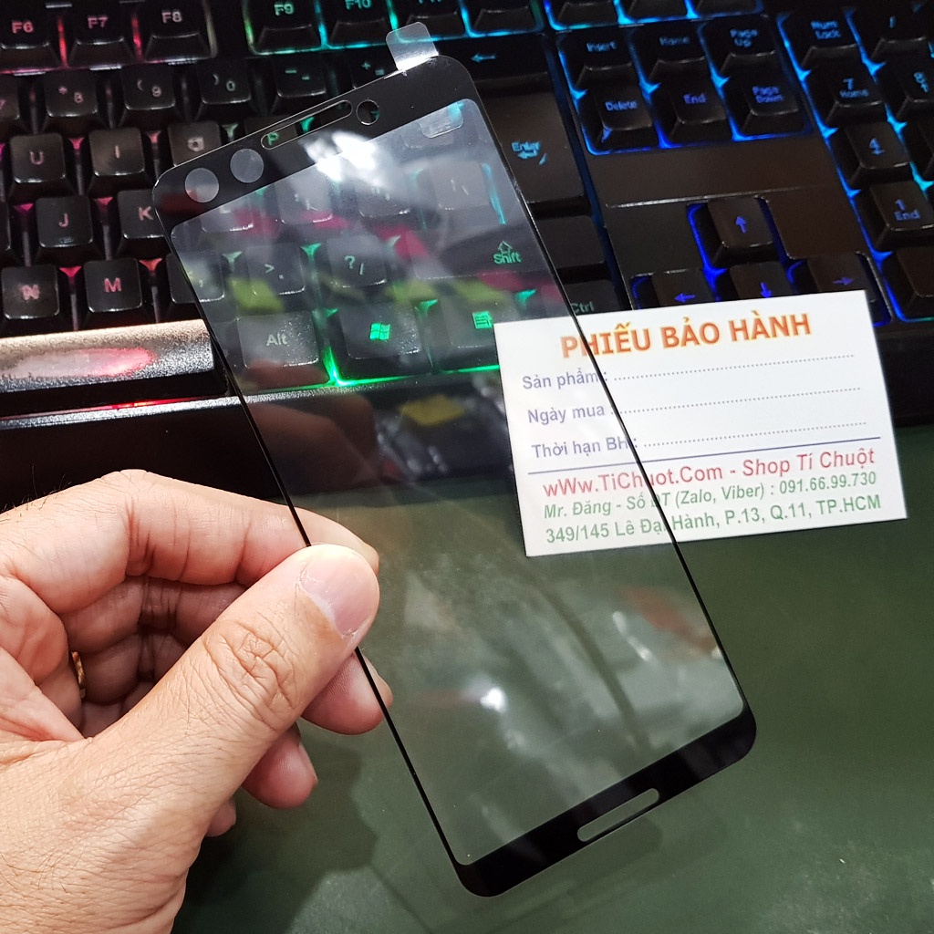 [FULL KEO-Ảnh Thật] Kính CL Google Pixel 3 Cường Lực 2.5D FULL Màn