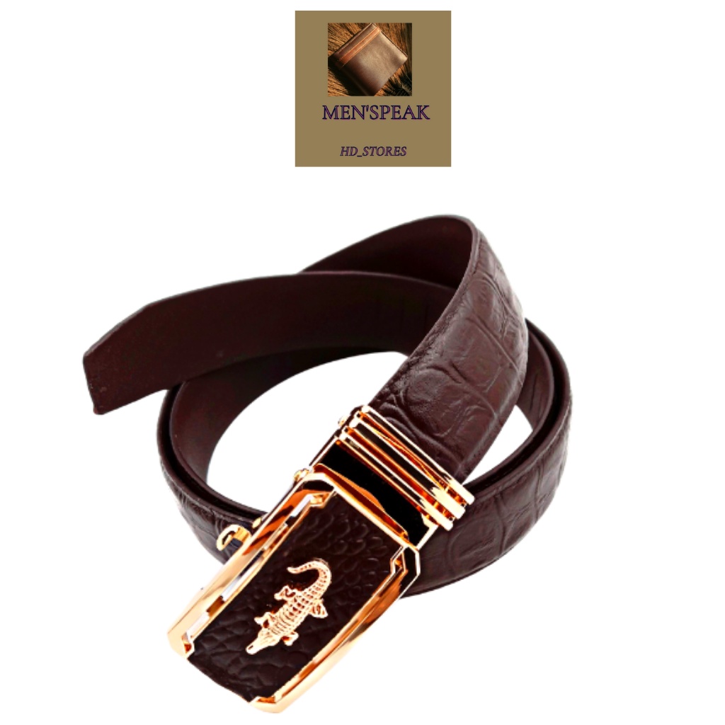 Dây lưng, that lung nam da bò dập vân cá sấu.