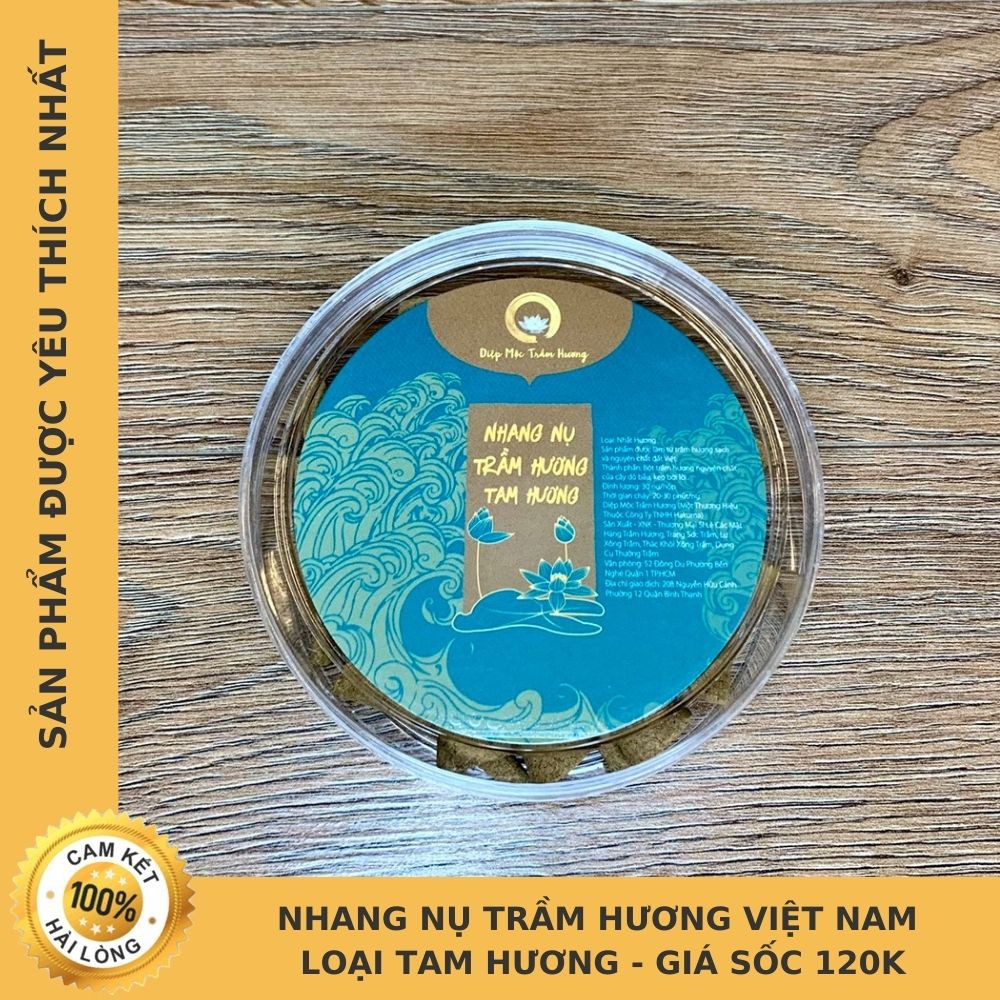 Nhang Nụ Trầm Hương Diệp Mộc - Loại Tam Hương - Giá Sốc 120k