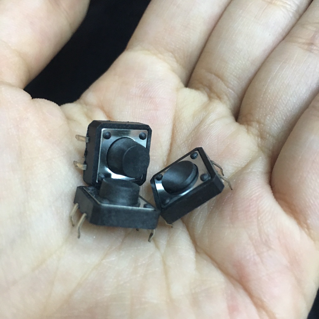 Combo 10 nút nhấn 4 chân lớn 12x12mm