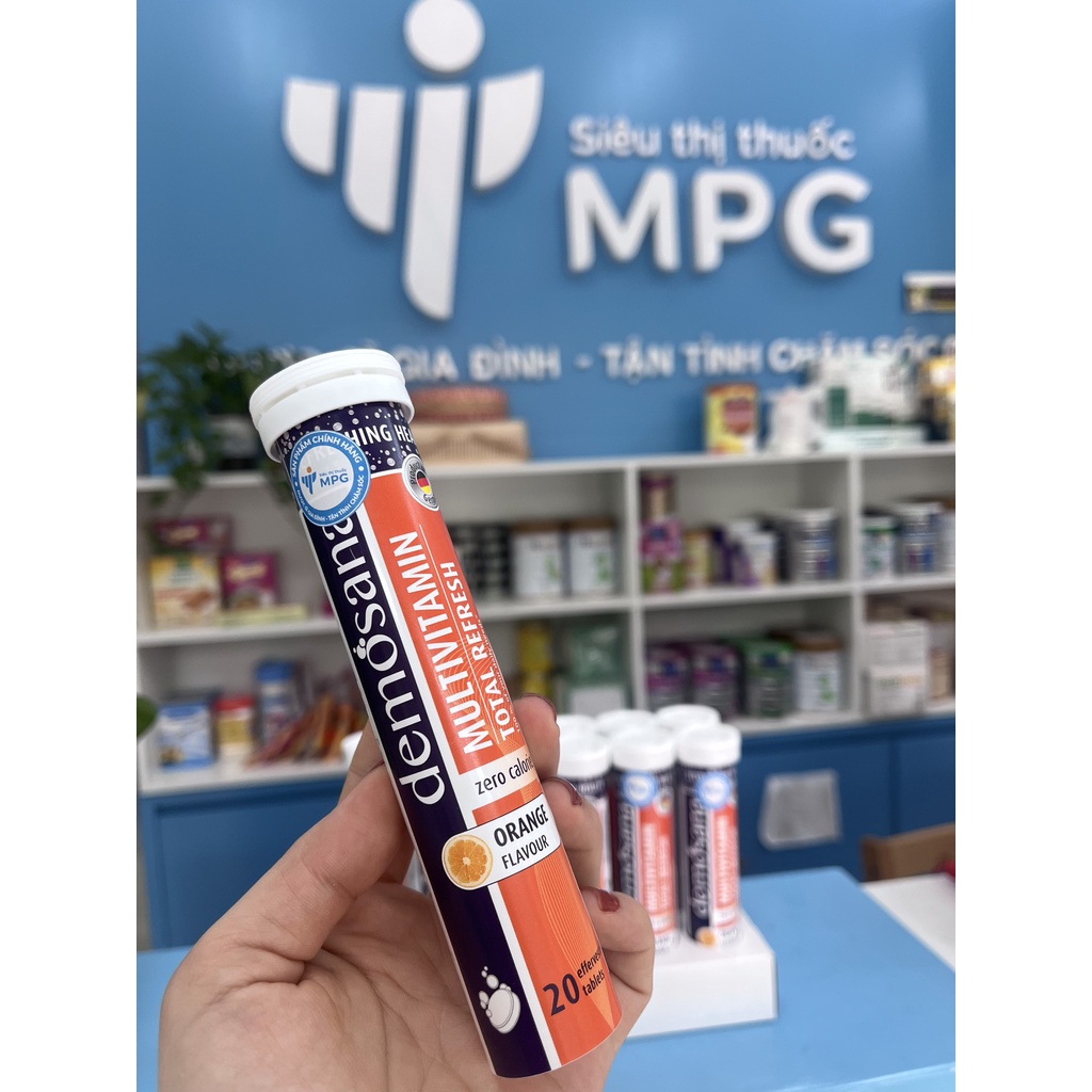Demosana Multivitamin – Viên sủi bổ sung 10 loại vitamin thiết yếu, tăng đề kháng, chính hãng từ Đức