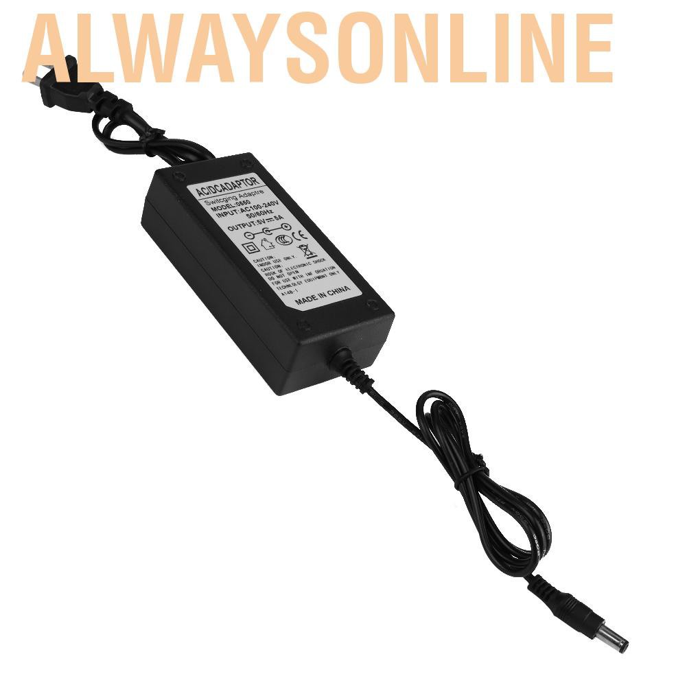 Alwaysonline AC 100-240V To 24V/12V/5V 2A/4A/5A/6A Power Supply Adapter US Plug LED Strip CS