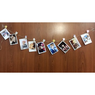 Bộ 30 ảnh BTS mới ra  kèm 30 kẹp gỗ xiu cute và dây thừng