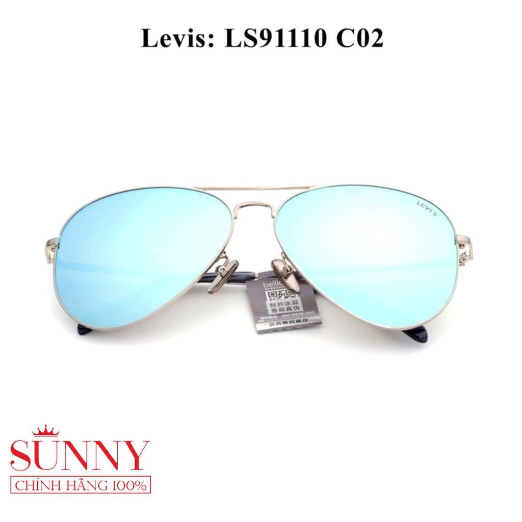 Kính mát nam nữ thời trang Levis LS91110 C02 chính hãng, thiết kế dễ đeo bảo vệ mắt