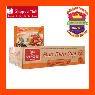 Bún Riêu Cua ViFon Thùng 30 Gói x 80g