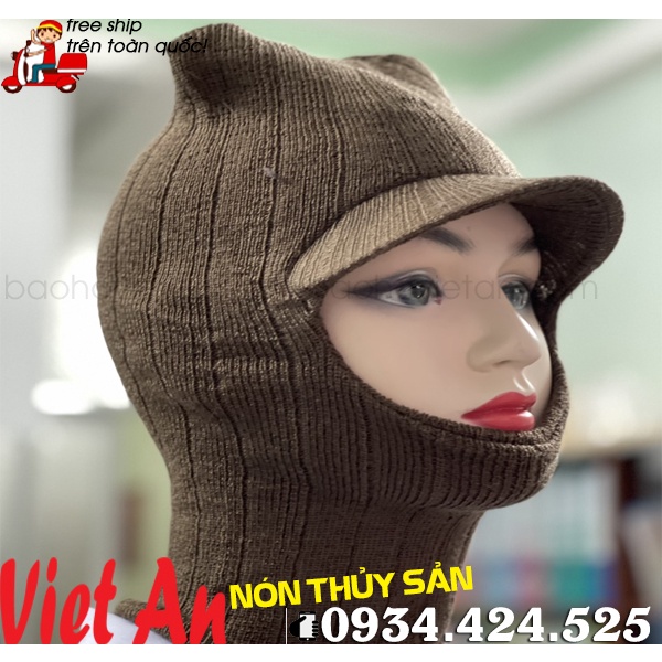 NÓN LEN KHO LẠNH MÀU NÂU ĐẬM _ Hình Chụp Thật