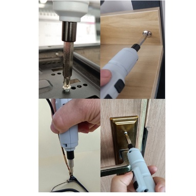 Máy vặn vít  ốc đinh pin sạc cầm tay mini, tô  vít điện tuốc nơ điện thoại sửa máy tính laptop