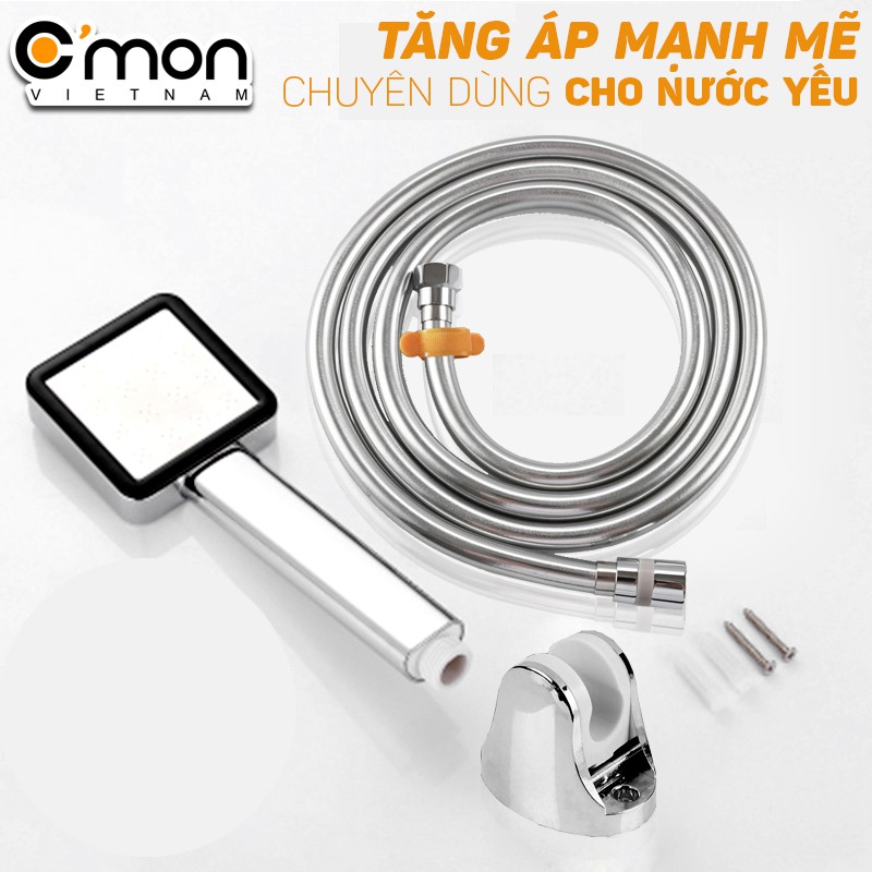 Bộ vòi sen tăng áp cao cấp giá rẻ CHUYÊN DÙNG CHO NƯỚC YẾU C'mon TS-06