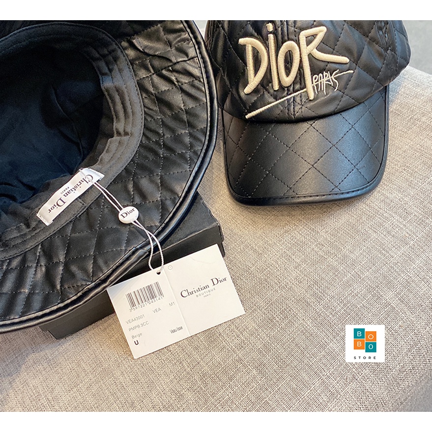 Mũ bucket da trần trám  logo thêu hàng quảng châu cao cấp cực sang trọng