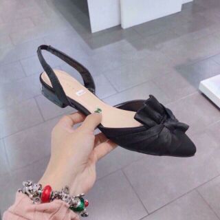 Giày bệt lụa satin sang chảnh