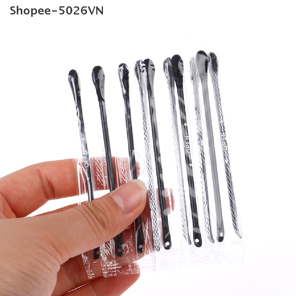 [Hàng mới về] Set 50 tăm bông cotton hỗ trợ nặn mụn đầu đen tiện lợi