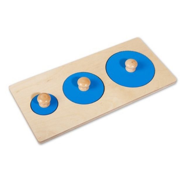 Ghép hình 3 hình tròn Montessori (Three Circles Puzzle)