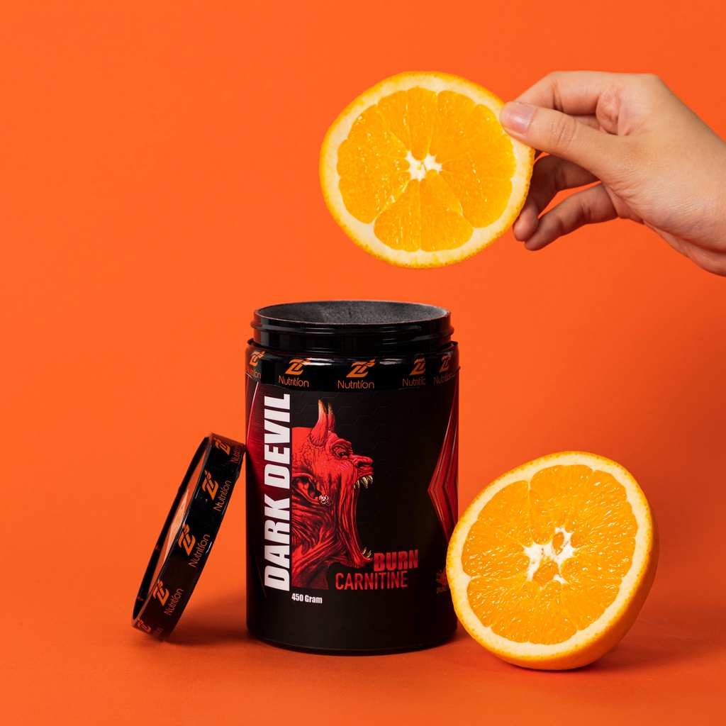 Z NUTRITION DARK DEVIL BURN CARNITINE 450 GRAM-CHÍNH HÃNG- TĂNG SỨC MẠNH, ĐỐT MỠ - 30 LẦN DÙNG
