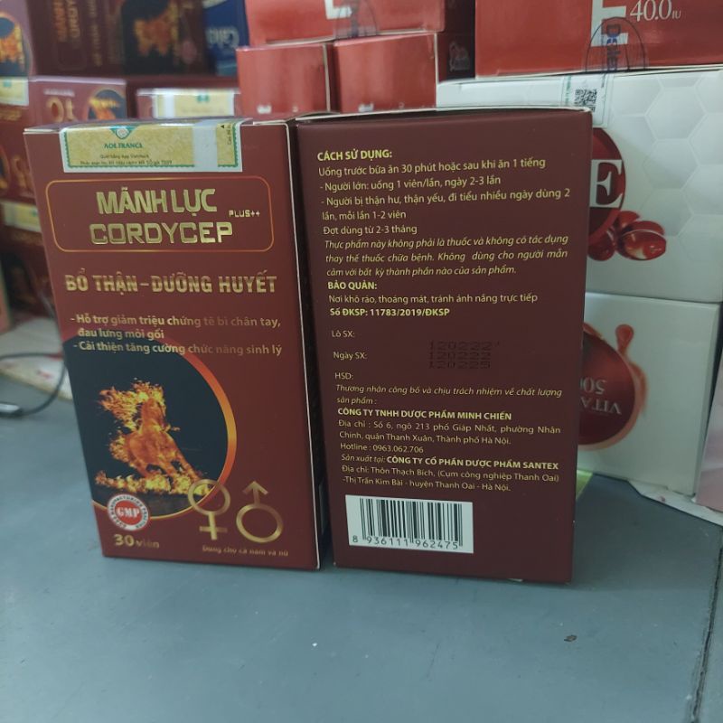 Mãnh lực  CORDYCEP Pluss : Khỏe thận- tăng cường sinh lý Nam