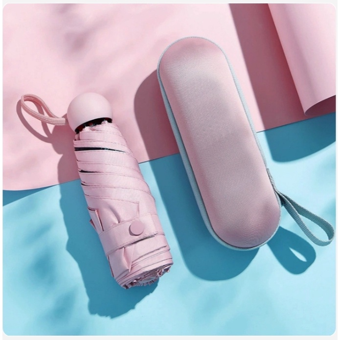 Hàng Nhật. Ô /Dù Mini siêu xinh, xịn có hộp đựng tiện bỏ cốp xe