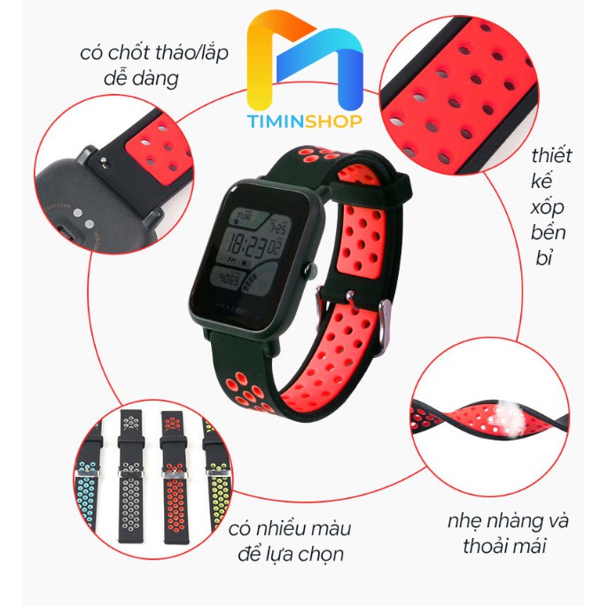 Dây đeo Amazfit GTS/ GTS 2/ 2e/ Bip/ Bip U/ Bip U Pro - 20mm - chính hãng SIKAI