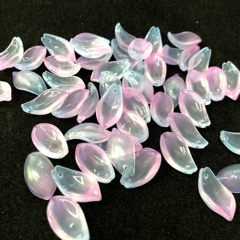 Bộ 20 Hạt Xâu Làm Trang Sức Hình Chiếc Lá 11 * 20mm 20 Cái y15826