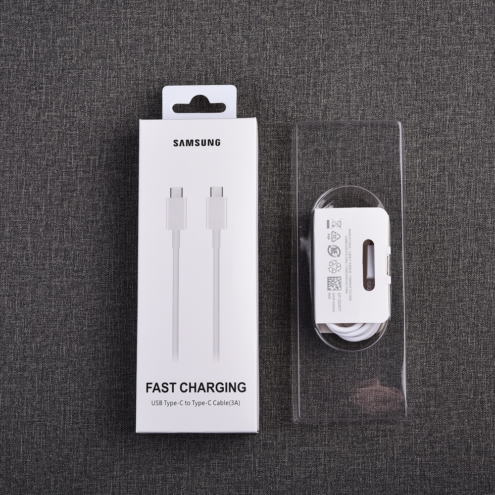 Dây Cáp Sạc Nhanh 100% Chính Hãng Samsung 3A Type C Sang USB C Cho Galaxy S21 S20 Plus Note 20 Ultra 10 10 + A51 A71 5G