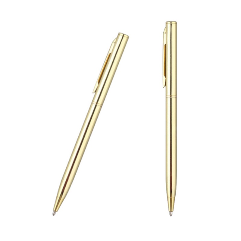✿ Bút Bi Bằng Kim Loại Dạng Kẹp Tiện Dụng Cho Văn Phòng / Khách Sạn