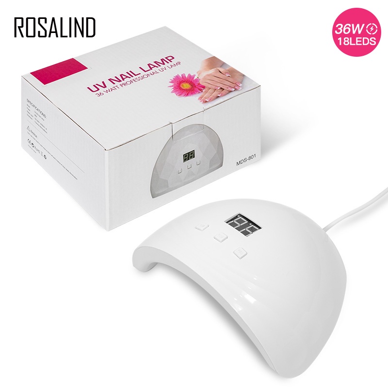 Đèn sấy khô móng tay ROSALIND gồm 18 bóng LED UV