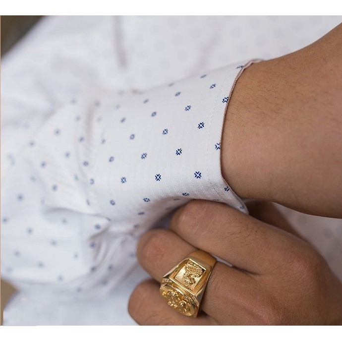 Áo Sơ Mi Nam Họa Tiết Chấm Bi Nhỏ KOJIBA Dáng Ôm Cổ Bẻ | BigBuy360 - bigbuy360.vn