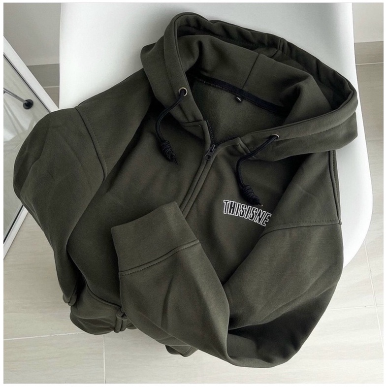 [ Rẻ vô địch ] Áo khoác nỉ form đại mũ hai lớp - thisis