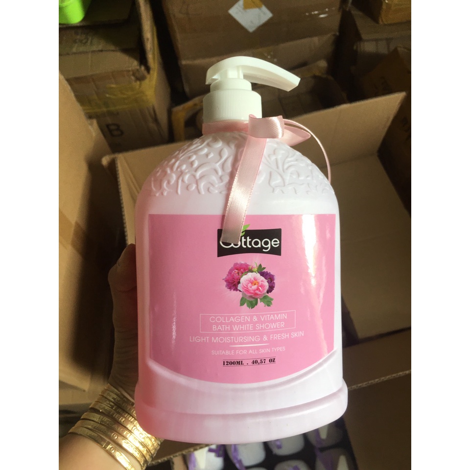 Sữa tắm Cottage mẫu mới 1200ml