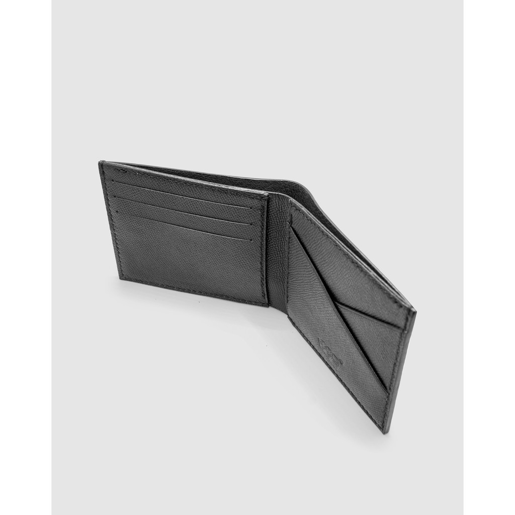 Ví ngắn Dandy da bò Epsom nhập khẩu Đen - Three-Box Wallets | TBBIF-DANDY-EPSOM-DEN