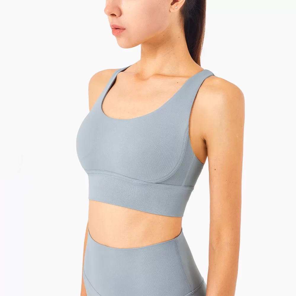 Áo ngực thể thao phối dây chéo lưng quyến rũ dành cho nữ