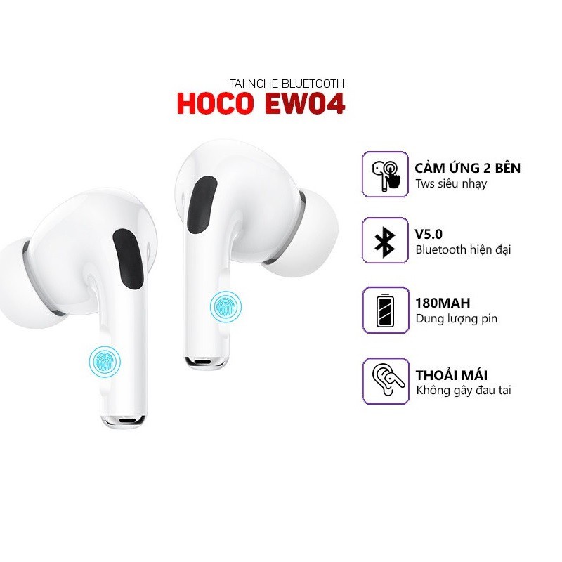 Tai nghe Bluetooth chính hãng Hoco TWS  EW04 Original series V5.0  - Hãng phân phối chính thức , bảo hành 12 tháng