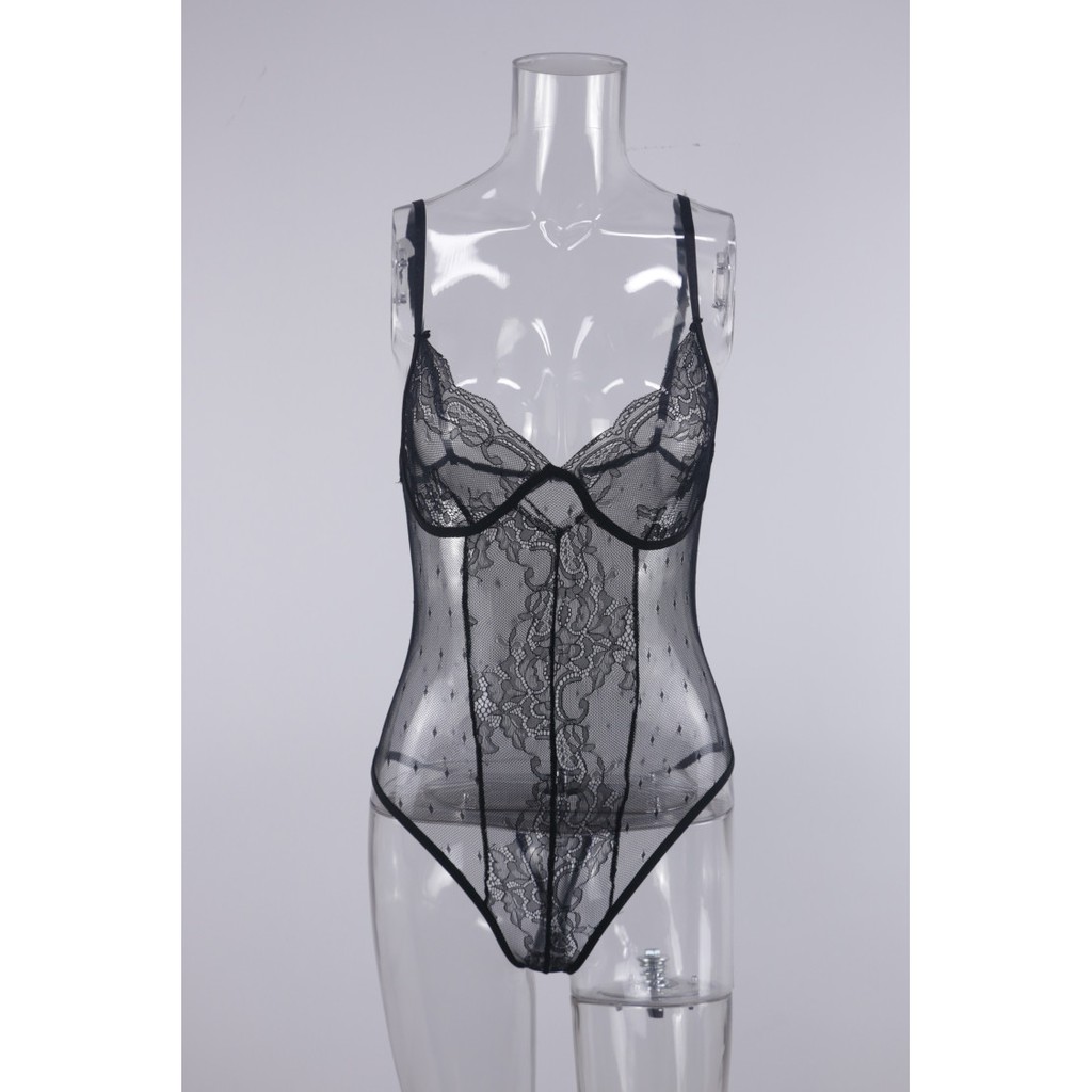 Đồ lót một mảnh ren hoa xuyên thấu gợi cảm dành cho nữ