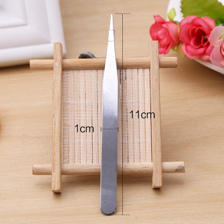 Nhíp gắp đá nail, dụng cụ gắp đá đính móng inox cao cấp