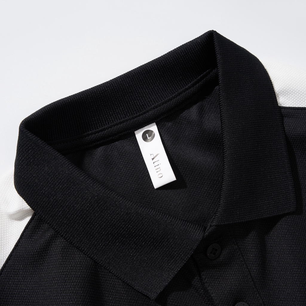 Áo Polo Nam Phối Tay Raglan ATINO vải cá sấu Cotton thoáng mát trẻ trung chuẩn form regular PL2.3073