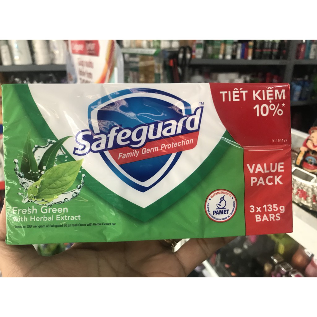 Block 3 Cục Xà bông  Safeguard hương Hoa hộp 135g | BigBuy360 - bigbuy360.vn