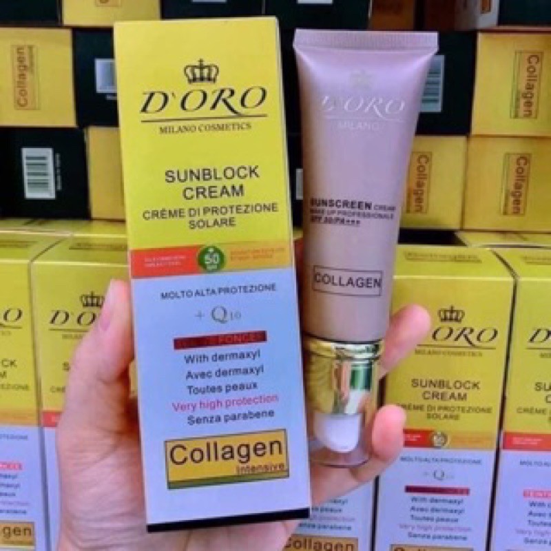  Kem chống nắng cao cấp Italia D'oro Collagen SPF 50/PA+++ 50ml | BigBuy360 - bigbuy360.vn
