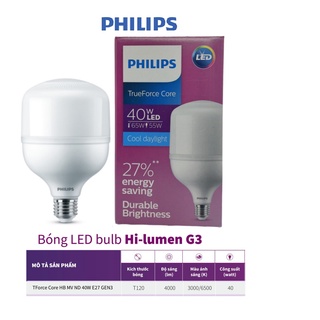Bóng đèn led trụ  40w Philips