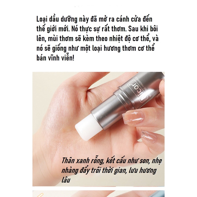Nước Hoa Khô Nicor Dạng Sáp Lưu Hương Thơm Lâu Cho Nam Và Nữ