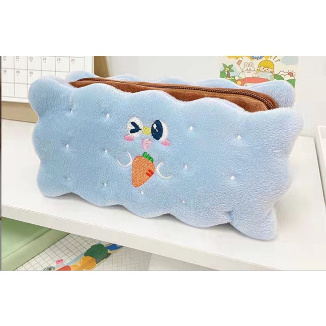 Túi Đựng Bút Hình Bánh Sandwich Nhồi Bông Cỡ Lớn Dễ Thương Cho Nữ
