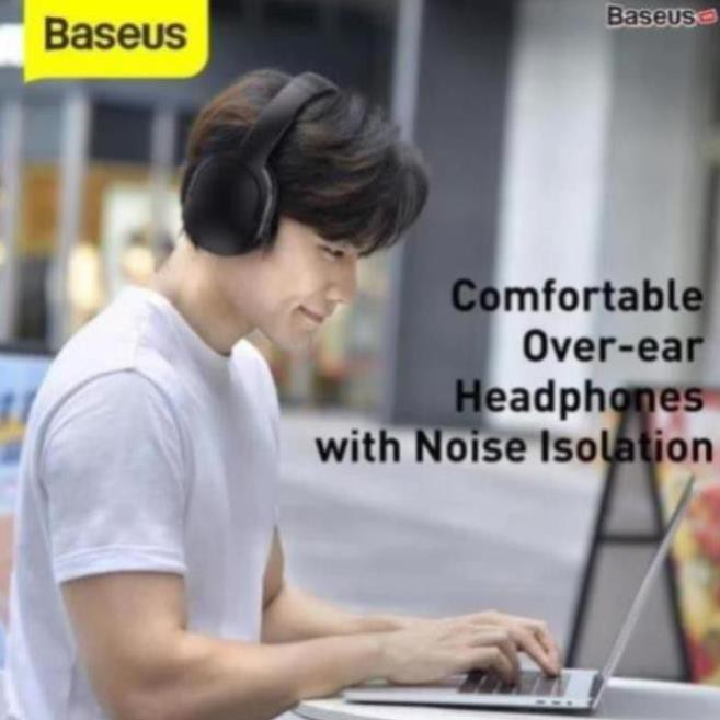 Tai nghe chụp tai không dây cao cấp Baseus Encok Wireless headphone D02 Pro (Bluetooth 5.0, Wireless Hifi Surround Headp