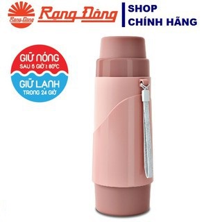 Phích nước giữ nhiệt mini Rạng Động cao cấp ruột bằng thủy tinh cao cấp, thân bình bằng nhựa chống nóng khi cầm