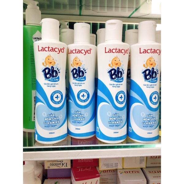 Sữa tắm rôm sảy LACTACYD BB 250ml (hsd rất xa)